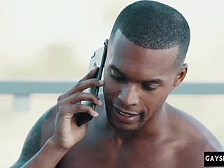 Big Black Cock Meets Tight Gay Ass in Rough First-Time Action.