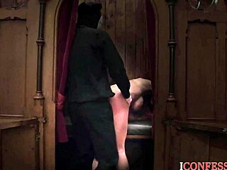 Faye Rampton, the redhead milf from Confessionfiles, sucks and deepthroats while fingering herself. She also masturbates with her bubble butt on display.