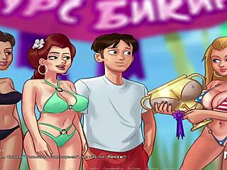 Merendando leche en Summertime Saga parte 96