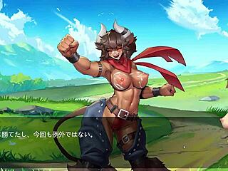 Chica musculosa minos-chan follada en hentai