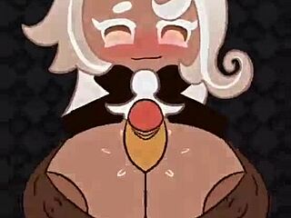 latte cookie enjoys titty fuck with monster cock and cumshot