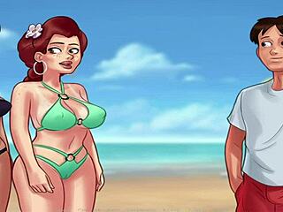 Merendando leche en Summertime Saga parte 96