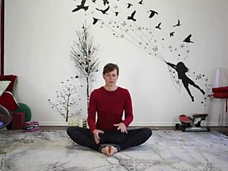 Cute European Milf Teaches Yoga To Friend