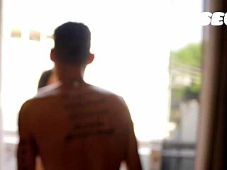 Cfnm Teens Dominate Guy with Strapon in Bathroom Trio