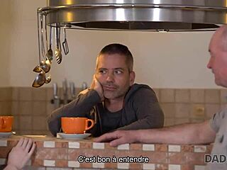 Cute cutie caught in fantasy with old boyfriend on the couch