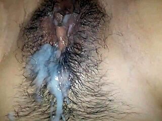 He cums all over her ass in this intense scene