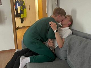 he invited a student to visit gave a juicy blowjob and brought him to orgasm