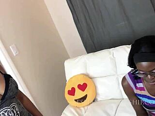amber cream and tiny ebony share a wild moment