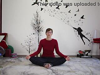 Cute European Milf Teaches Yoga To Friend