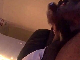 Pretty ebony delivers sloppy blowjob to thickdickbandit