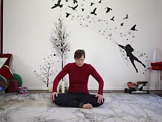 Cute European Milf Teaches Yoga To Friend