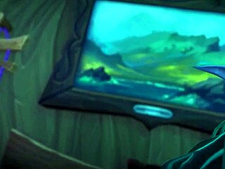 I-I was the night elf from wow having romantic cowgirl sex with orgasm