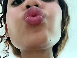 petite babe smashes pussy with close-up dildo