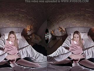 In dark room VR, is freedom really not for free with that big ass and shaved pussy?