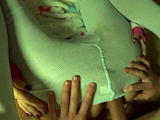 Kinky Pantyhose Slip Leads to Wild Sex with Roommate