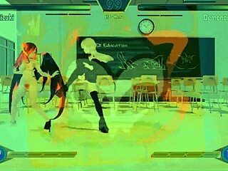 Horny gaming hentai fighter game H3Video1 gets wild in action