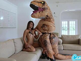 Bold Big Ass Latina Teen Fucked by Lesbian Trex