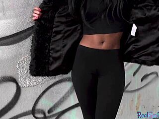 Pulled ebony fucked in public before tugging and sucking