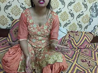 Hey, Indian stepmom caught pissing in clear Hindi audio video
