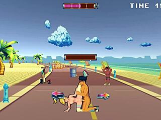 roller babe, wanna try outdoor bdsm with muscular guys in hentai game