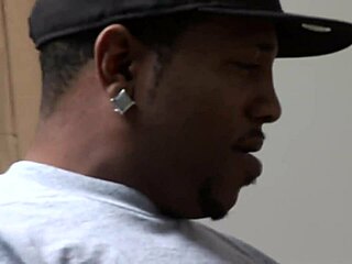 Velik debel tič sreča kosmato mokro muco v hitri akciji