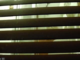 Hidden camera catches roommate bathing.