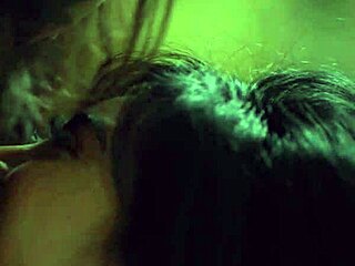 tiny black babe and cute asian girl getting wet! 💦