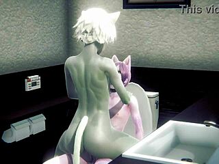 Hey, wanna watch furry cat boys bang in a public toilet?