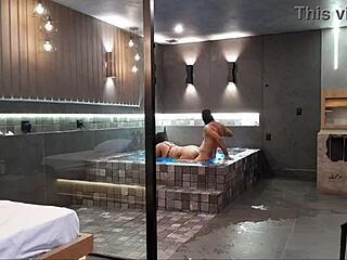 I’m Wild in the Tub, Couldn’t Resist Raw Sex with This Brunette’s Tight Pussy