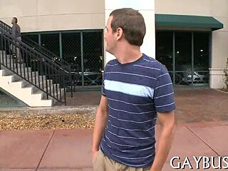 In this gay porn, he handles a huge 10-pounder.