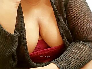 Desi Indian Maid Flashes Big Tits Now!