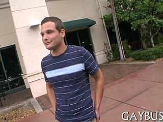 In this gay porn, he handles a huge 10-pounder.