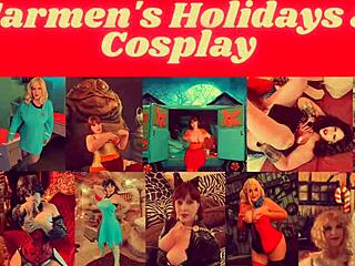 granny gets xmas orgasms from fucking and licking