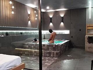 I’m Wild in the Tub, Couldn’t Resist Raw Sex with This Brunette’s Tight Pussy