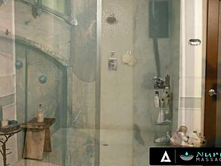 nurumassage cadey mercury slides on her fave client with nasty boss watching