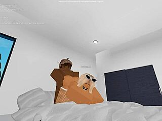 Pierwszy raz amatorska zabawa z dużym tyłkiem w grze Roblox