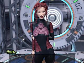 Yo, check this Asian MILF scientist showing off her 3D project!