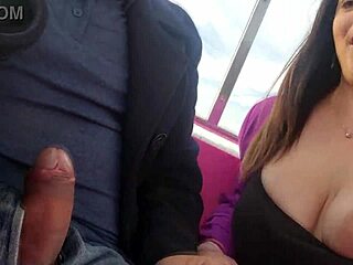 Intense blowjob on the ferris wheel with dirty talk