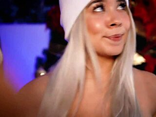 Horny Blonde Coed Tests Her Friend’s Cock Live on Webcam with Wild Moves