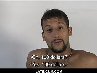 Latincum com presents amateur straight Latin stud Rocco in gay for pay bareback action