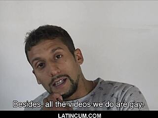 Latincum com presents amateur straight Latin stud Rocco in gay for pay bareback action