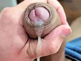 Brazilian twink with massive cock teases