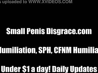 She humiliates your small cock in this pov scene