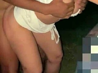 Husband Delivers Beautiful Redhead Latina Wife to Two Well-Endowed Black Men on Abandoned Street