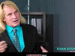 OMG！美人ニーナがビジネスマン・エヴァンにヌルマ激快楽見せつけ