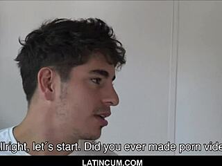 Latincum com presents amateur straight Latin stud Rocco in gay for pay bareback action