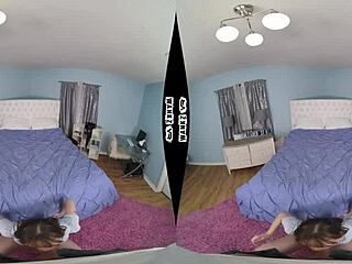 Rebecca vanguard gives blowjob in missionary with hairy pussy