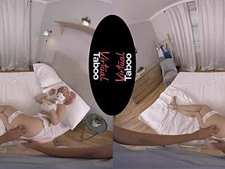 Virtual taboo cosplay turns into intense anal sex