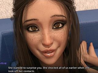 Wow! Millie craves to watch Jamie and Liz in hot 3D action with big ass!