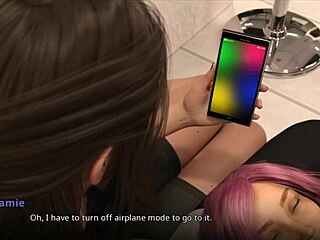 Wow! Millie craves to watch Jamie and Liz in hot 3D action with big ass!